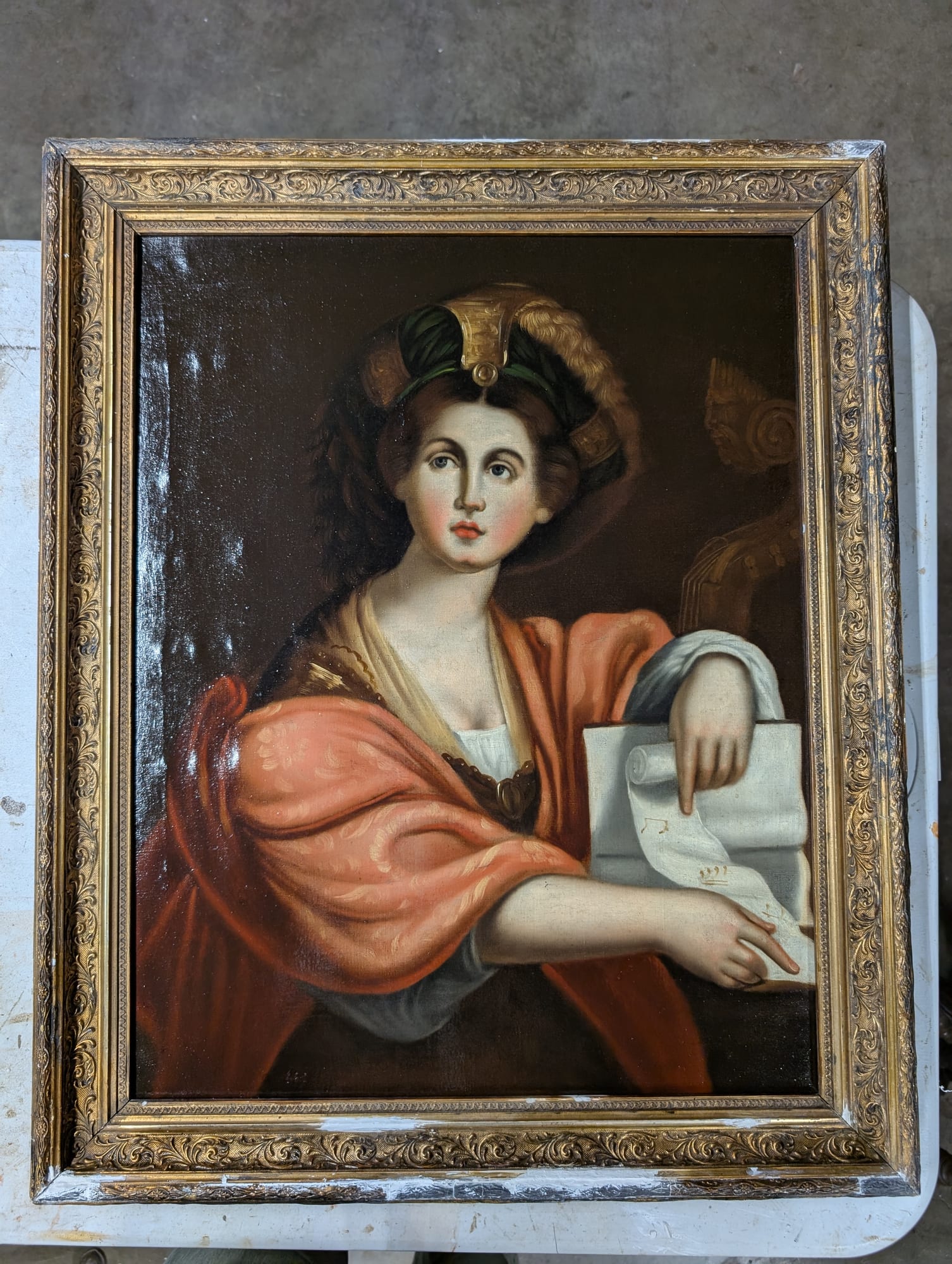 LadyWithHatandSheetMusic During