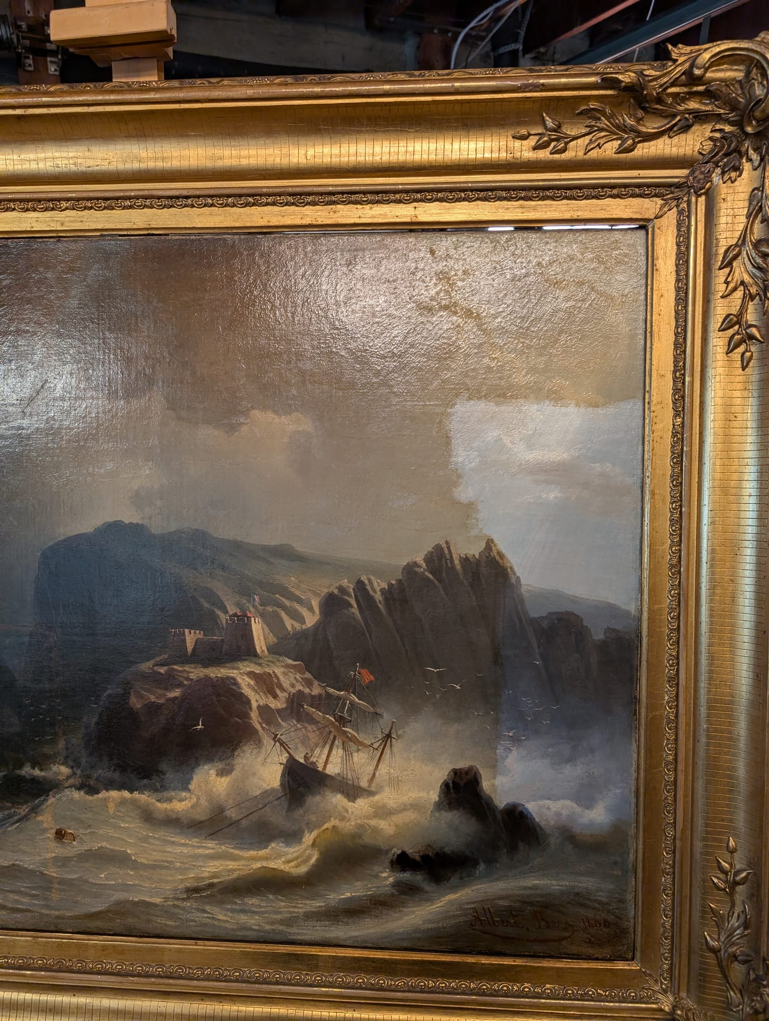 LargeStormyShipatSea During Detail