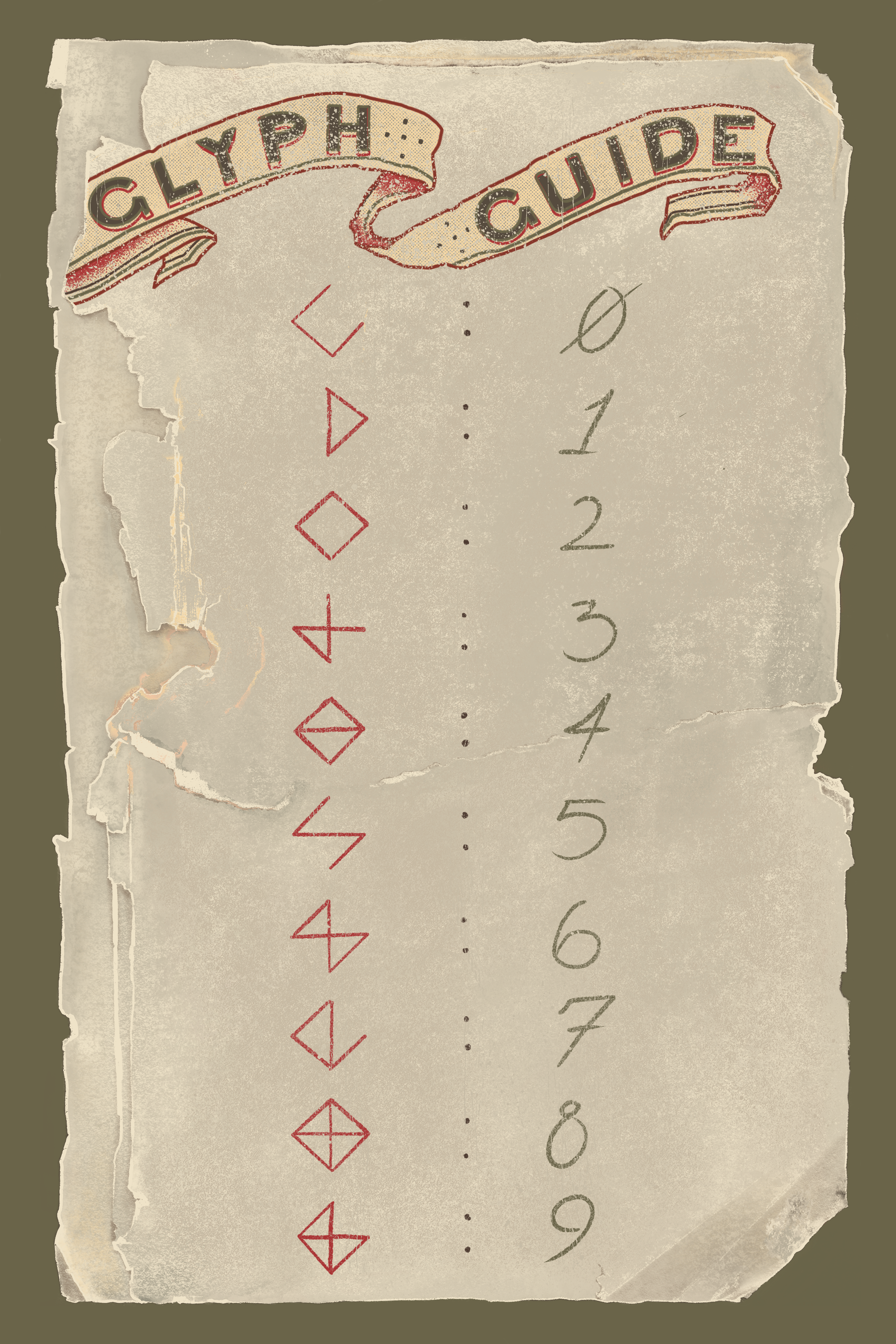 Glyph Guide Digital Painting