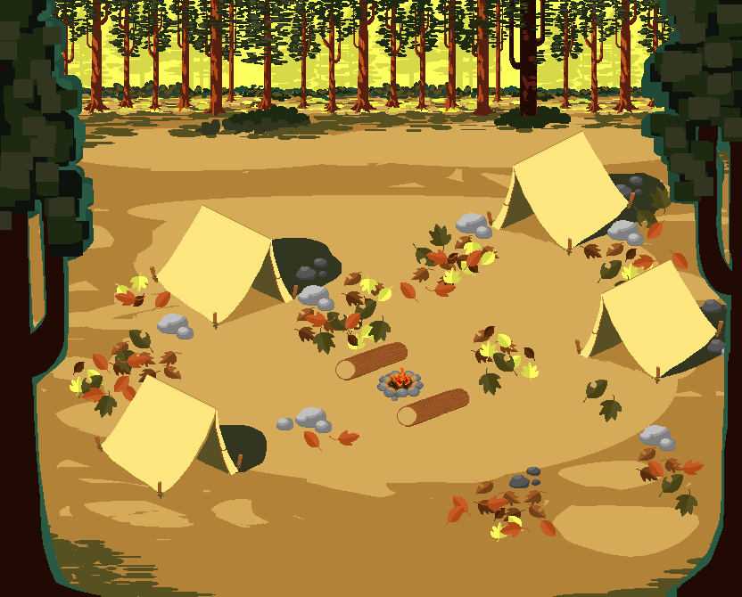 "Camping in the Woods"